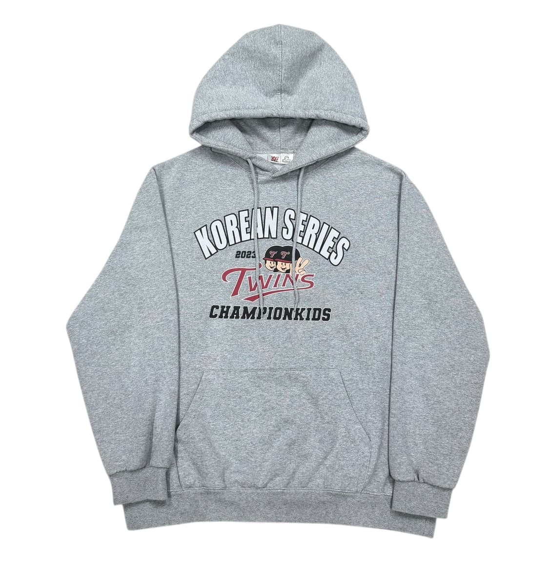 빠더너스 X LG트윈스 2023 기모 스웻 후드티 그레이 L 상품이미지1