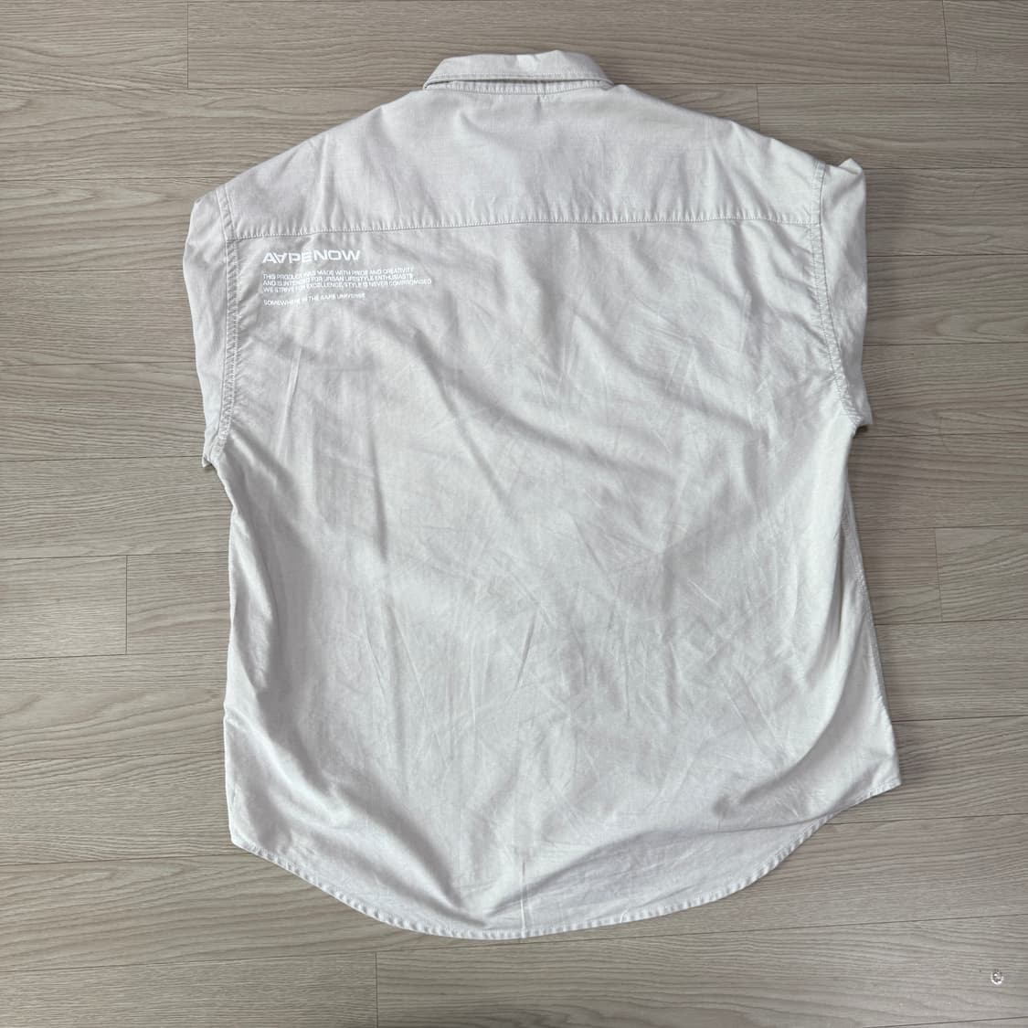 에이프 AAPE 베이지 셔츠 L 상품이미지6
