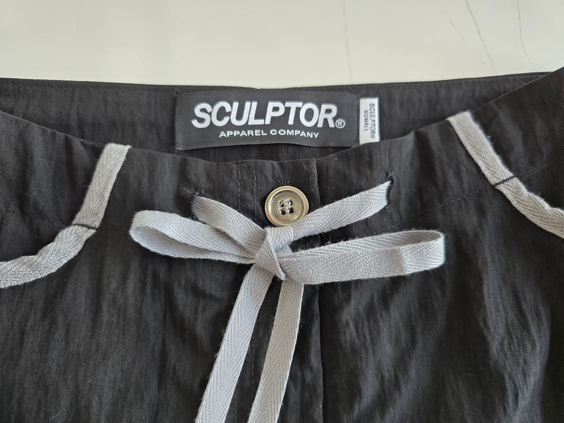 스컬프터 로우라이즈 미니 스커트 블랙 XS 상품이미지3