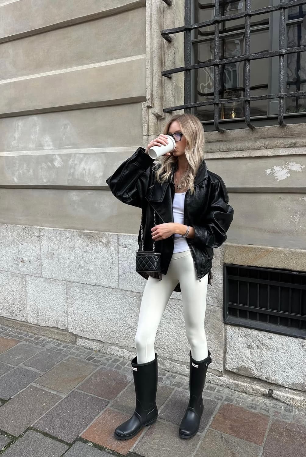 새상품택O) 자라 레더 자켓 점퍼 zara 생로랑 상품이미지3