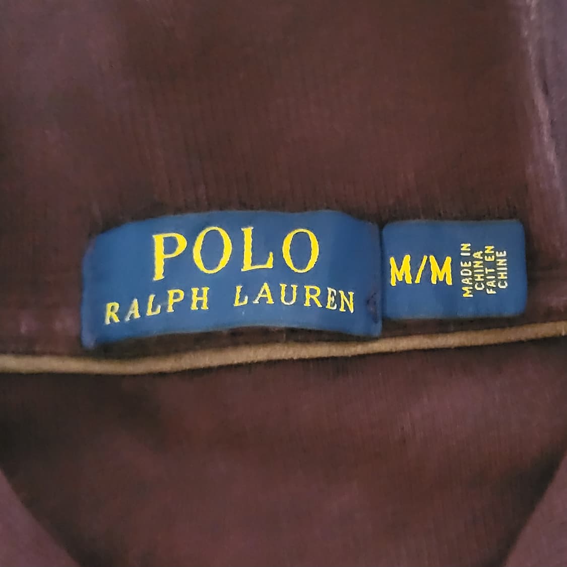 폴로 랄프로렌 빈티지 숄카라 맨투맨 스웻셔츠 : 버건디 상품이미지4