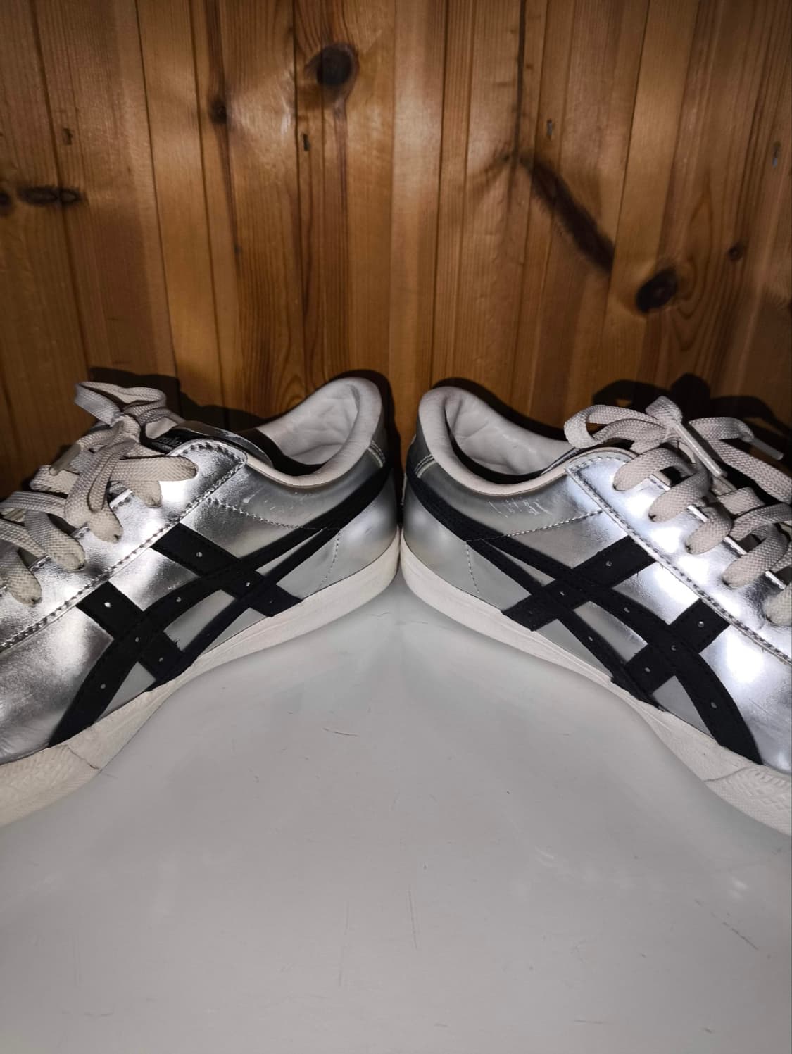 250mm 오니츠카타이거 파브레 실버 스니커즈 상품이미지7