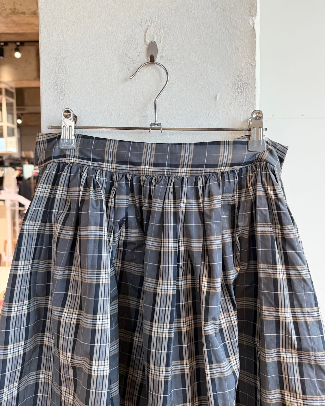 비비안웨스트우드 블랙 체크 폴리에스터 미니스커트  상품이미지6