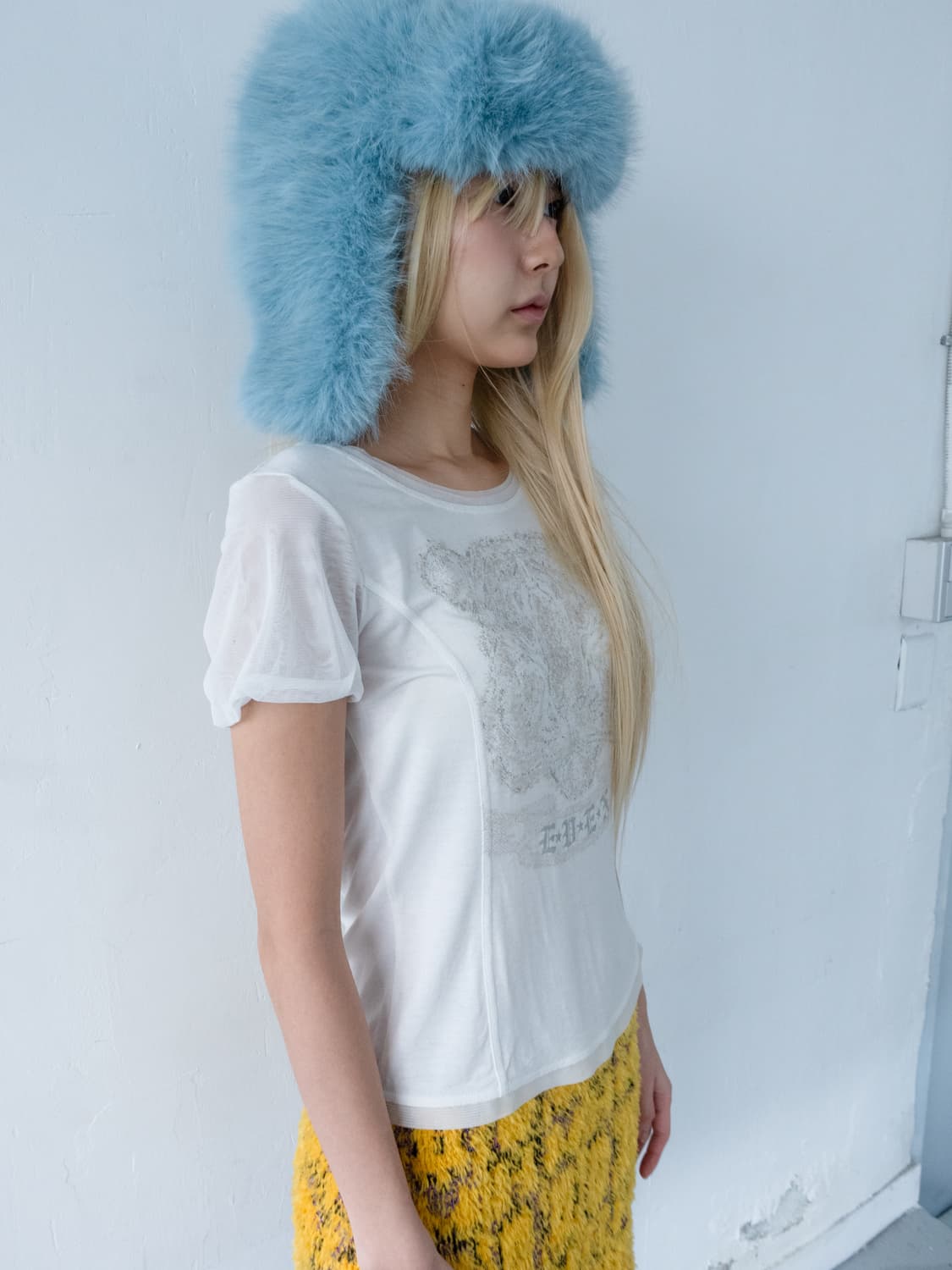 Jelly mint fur earflap beanie 상품이미지6