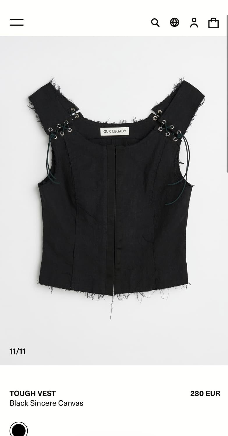 (구해요) 아워레가시 TOUGH VEST 상품이미지1