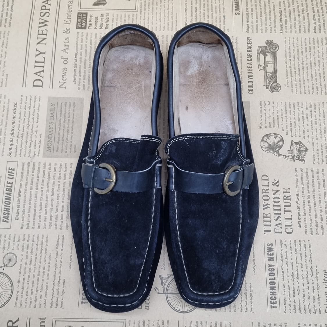 휴고보스 스웨이드 남성로퍼 실사이즈255  상품이미지2