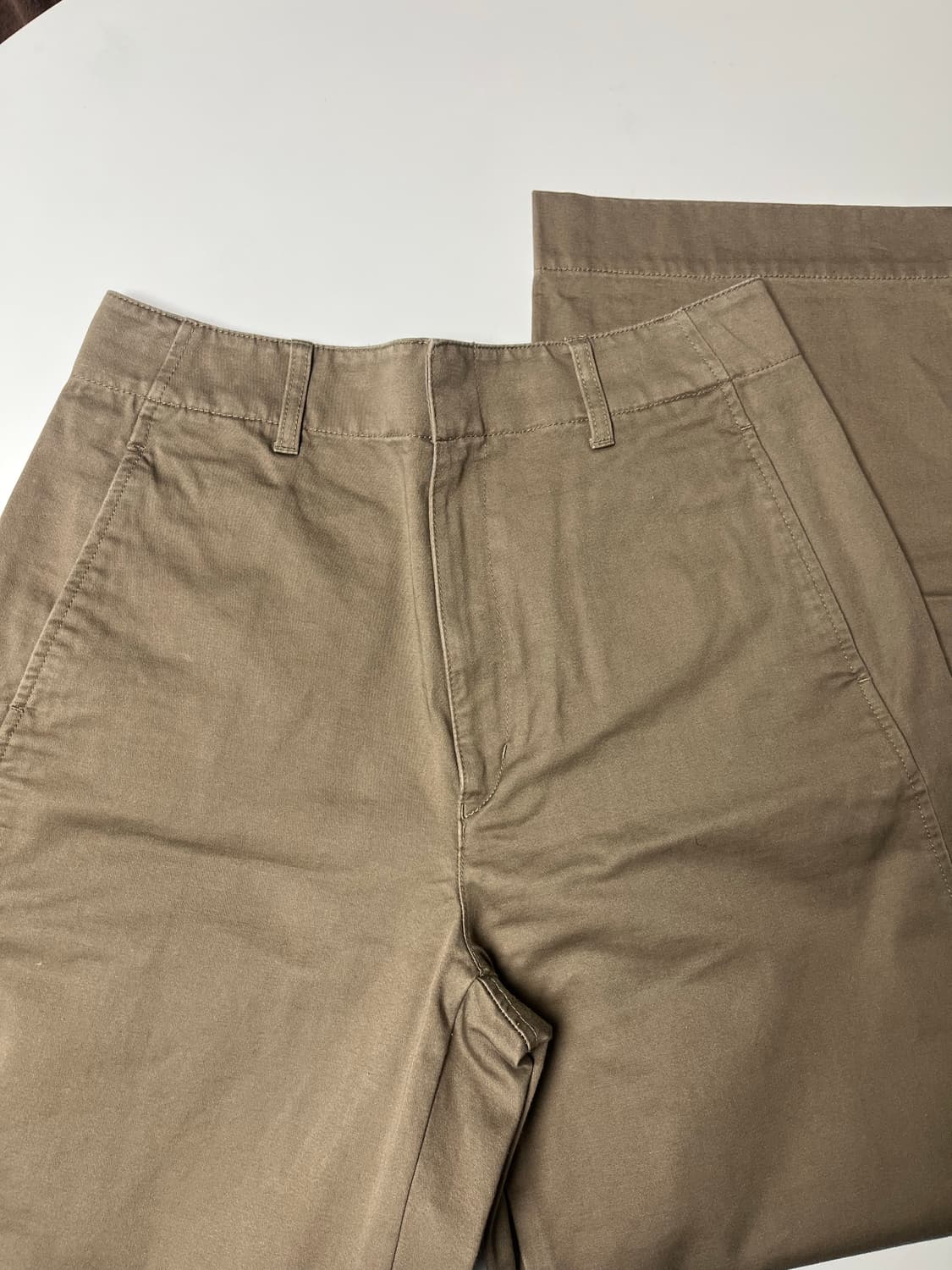 유니클로 U 팬츠 여성 카멜, 브라운베이지 상품이미지5