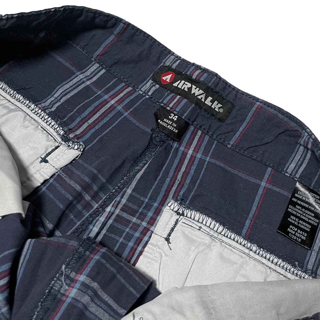 에어워크 체크 카고 하프팬츠 반바지 상품이미지4