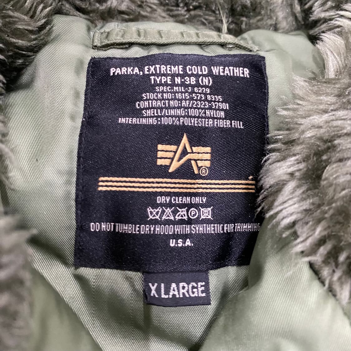 알파인더스트리 N-3B 자켓 파카 롱패딩 XL V19 상품이미지4