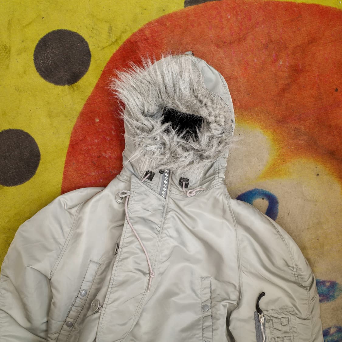 1990's Alpha N-3B Light Grey Parka 상품이미지3