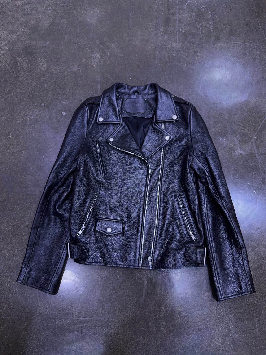 비바스튜디오 우먼스 더블 레더 라이더자켓 L 상품이미지1