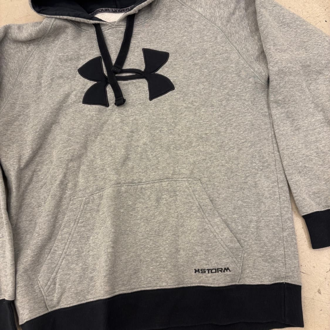 언더아머 빅로고 투톤 후드티 상품이미지2