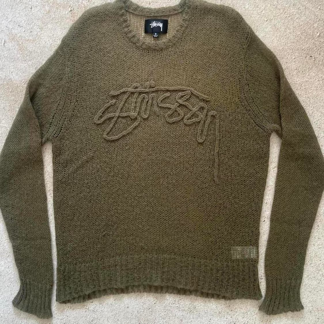 스투시 루즈 니트 로고 스웨터 사이프러스 상품이미지1