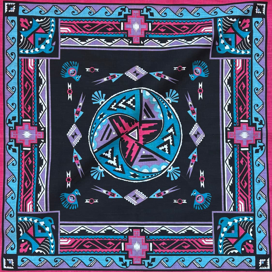 [미사용] 80s USA WAMCRAFT 네이티브 나바호 반다나 상품이미지6