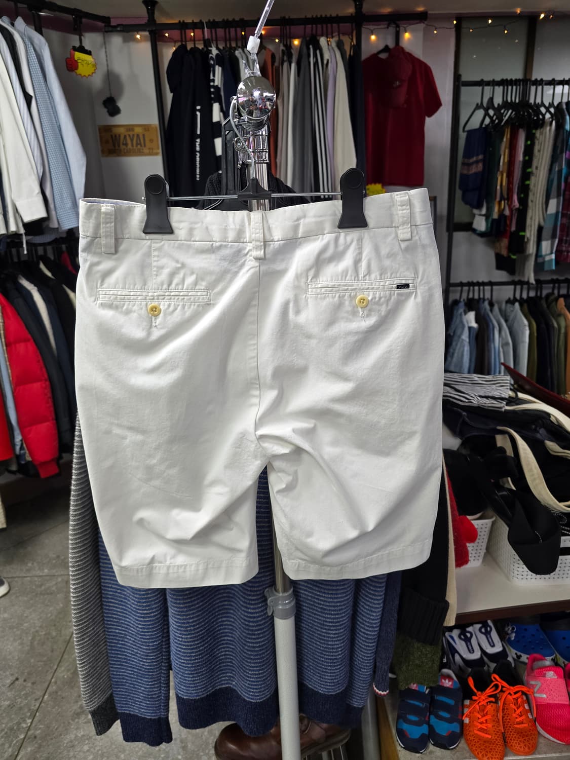 폴로 화이트 면반바지 (1370) 상품이미지2