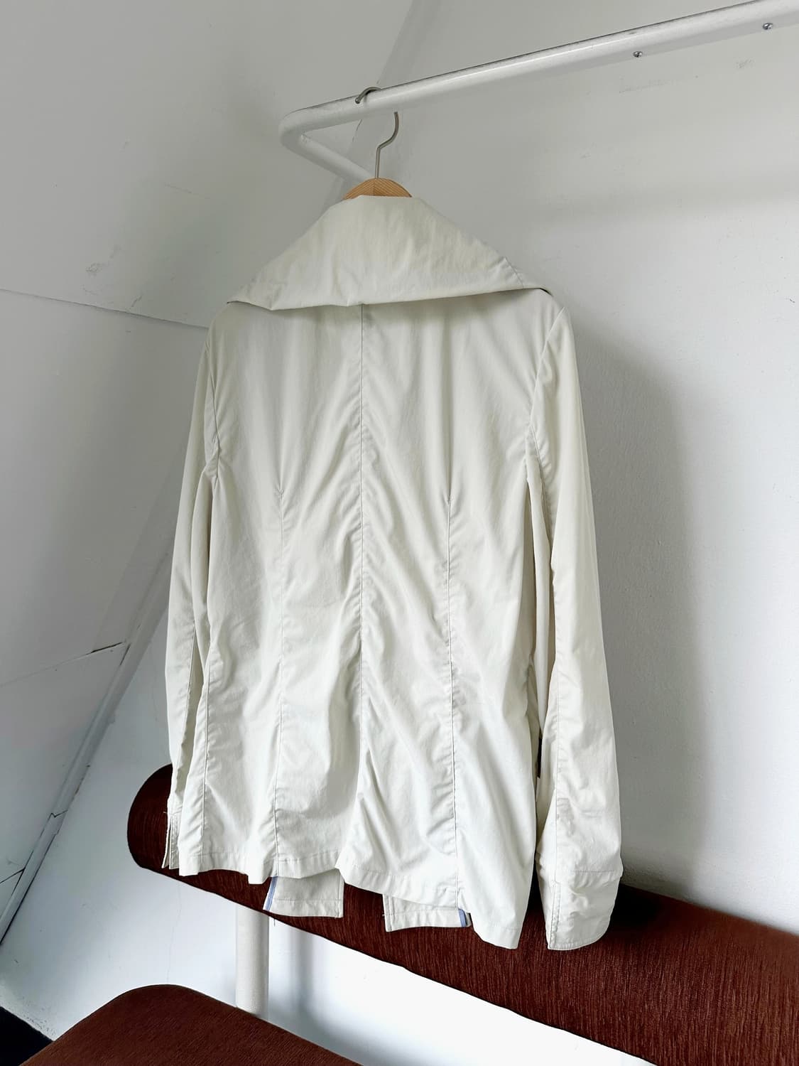 Shirred design stretched fabric jacket 상품이미지5