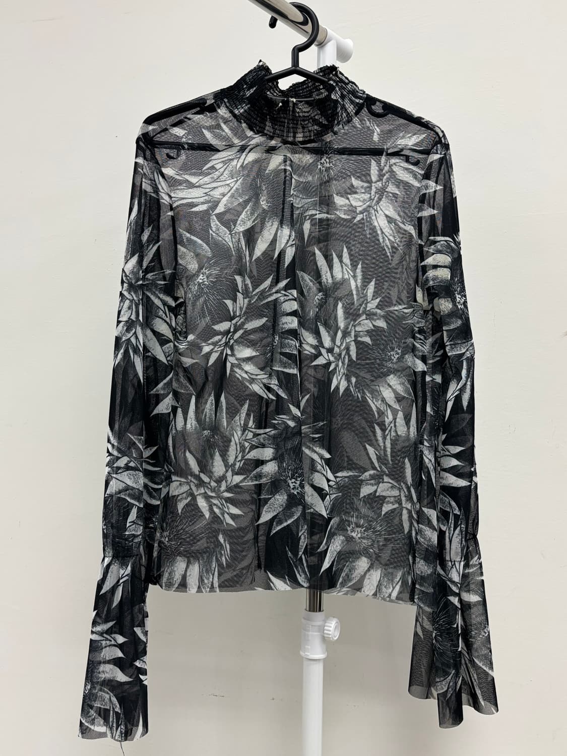 빈티지 블랙 오리엔탈 블라우스 상품이미지1