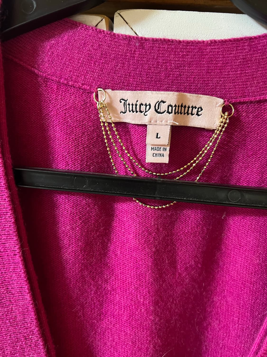 Juicy Couture 쥬시 꾸뛰르 블랙 레이스 스웨터 가디건 상품이미지3