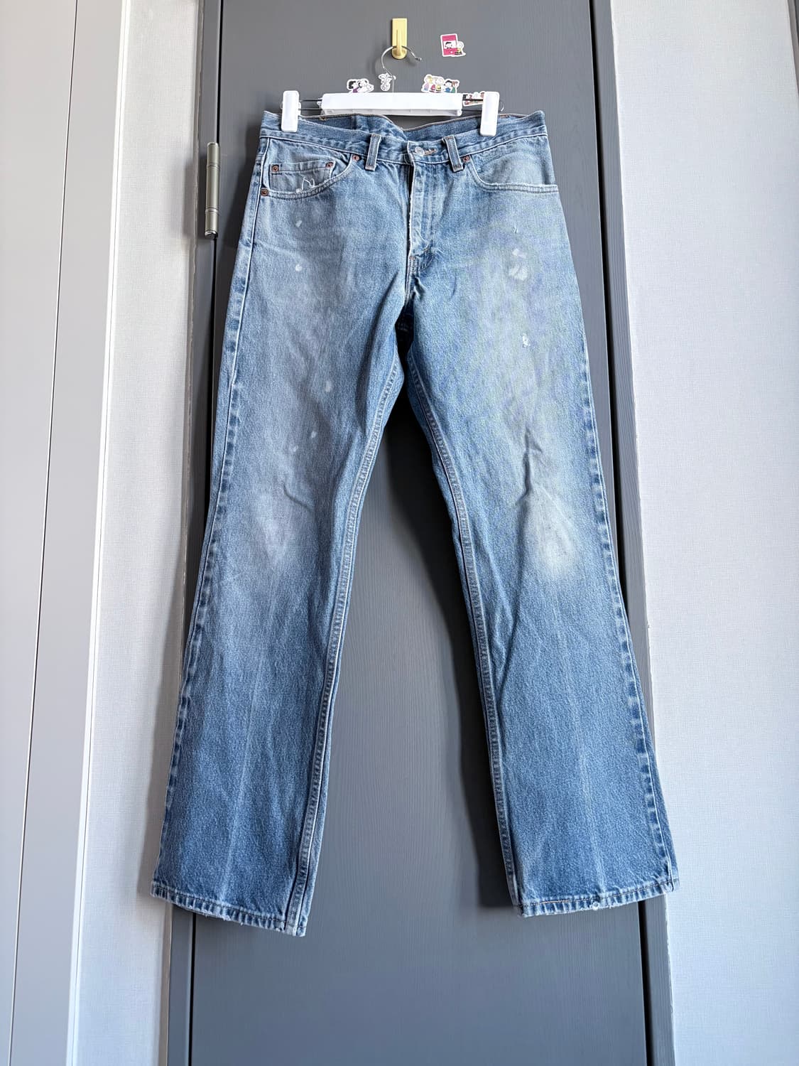 (33x32, 실측 32) 리바이스 517 USA 부츠컷 연청 상품이미지1