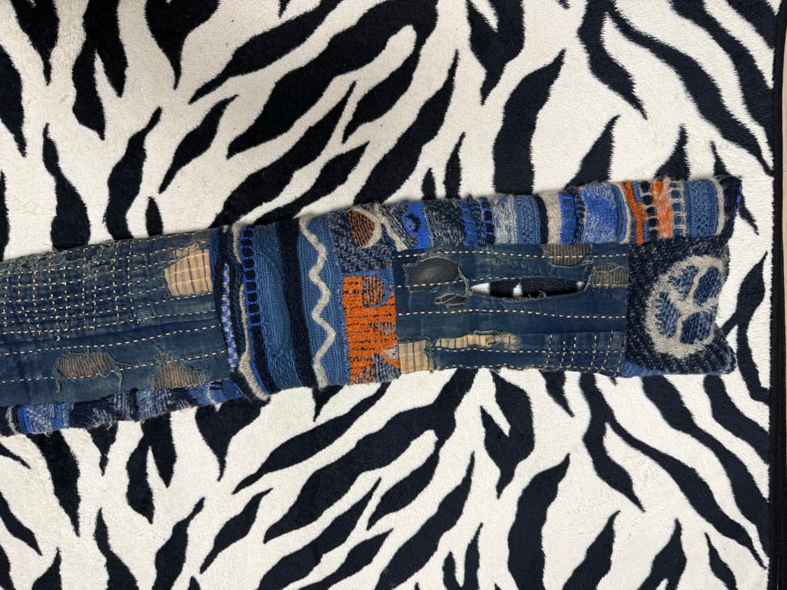 [os] 캐피탈 보로 고디 니트 케사 머플러 인디고  상품이미지4