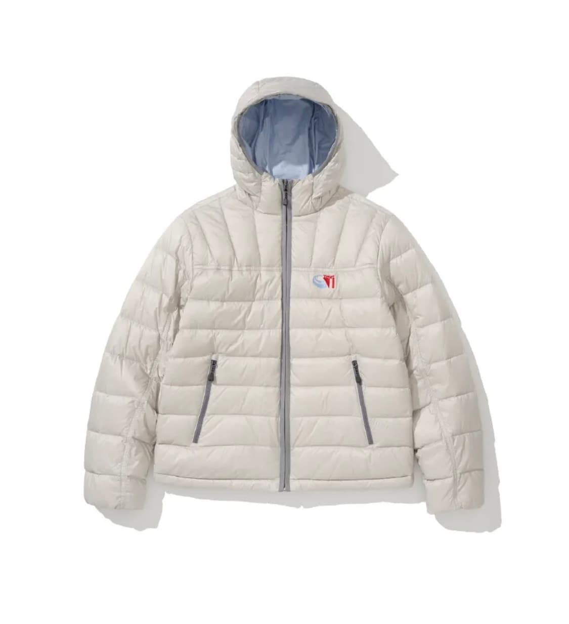 S) 테켓 경량패딩 라이트 그레이 새상품 상품이미지1