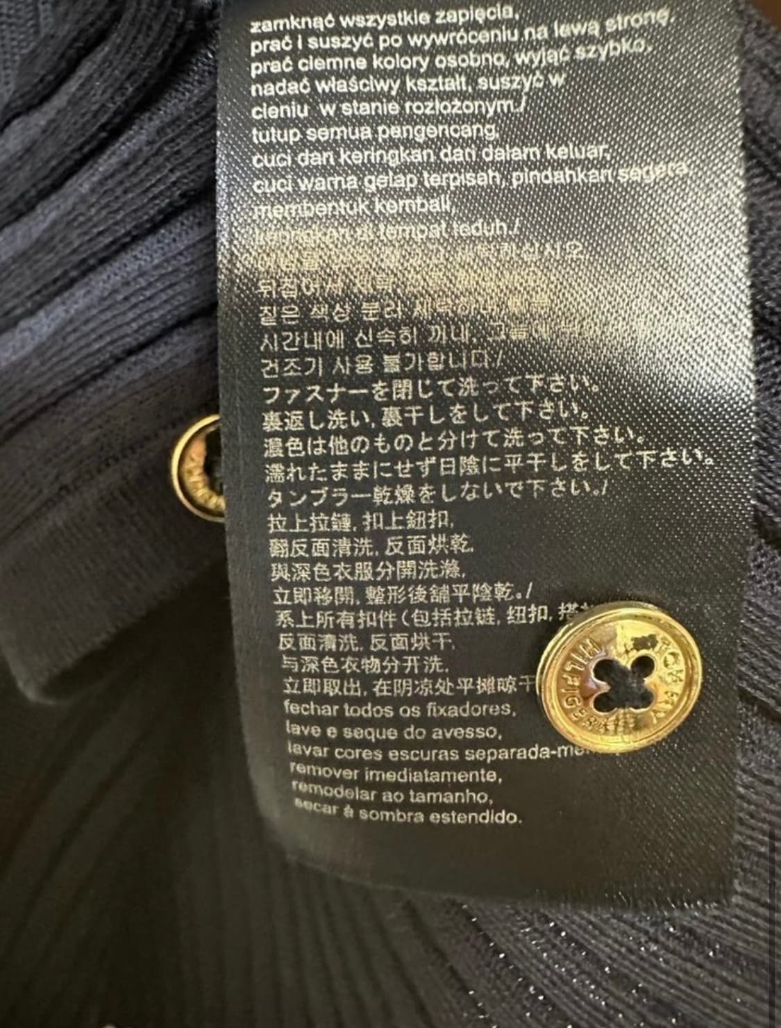 타미힐피거 네이비 가디건 골드버튼 상품이미지5