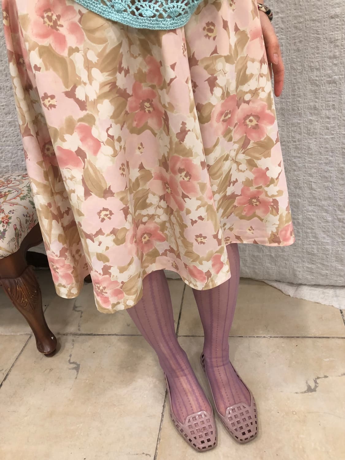 Lovely floral midi skirt 상품이미지3