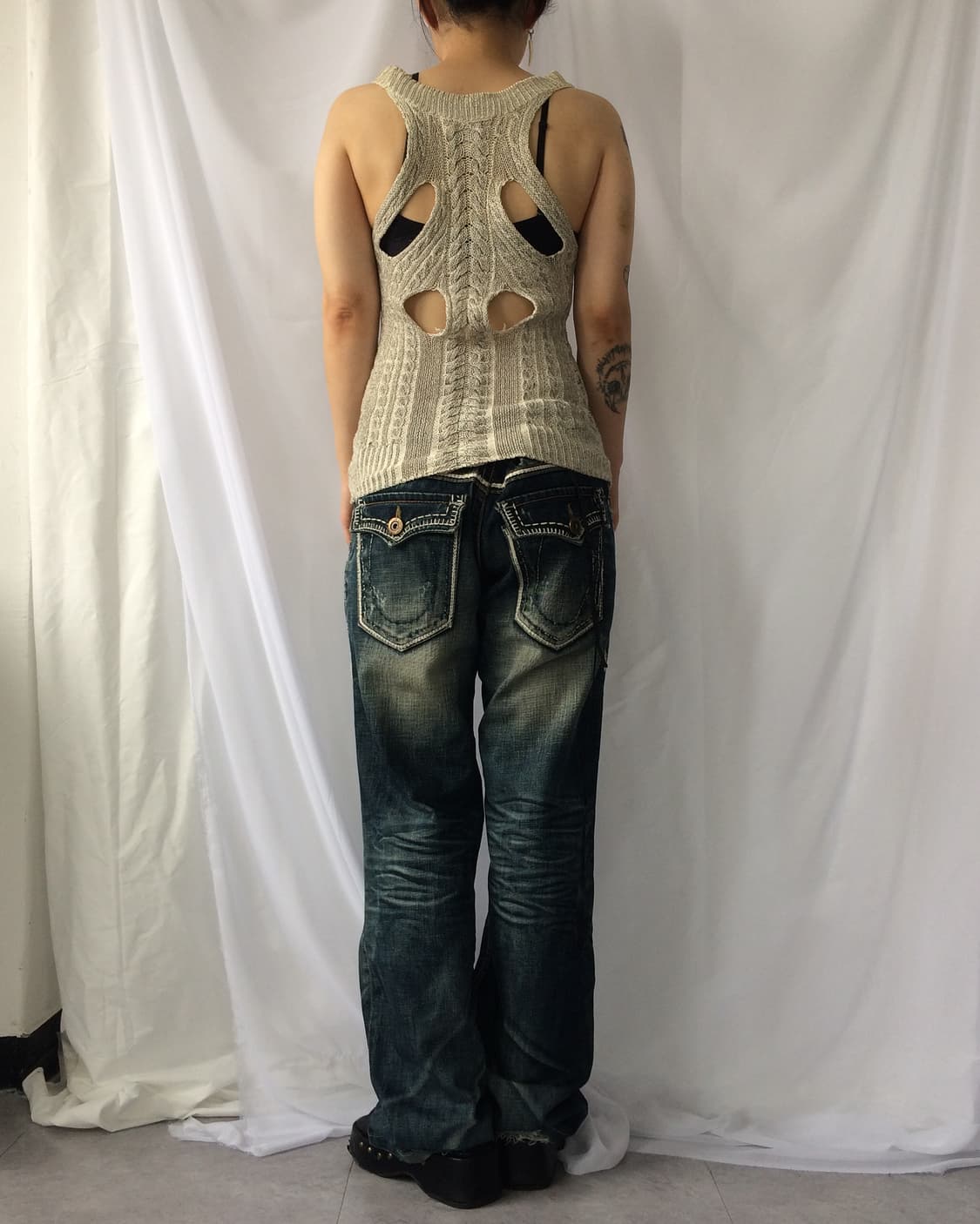 Line detail knit sleeveless 상품이미지7