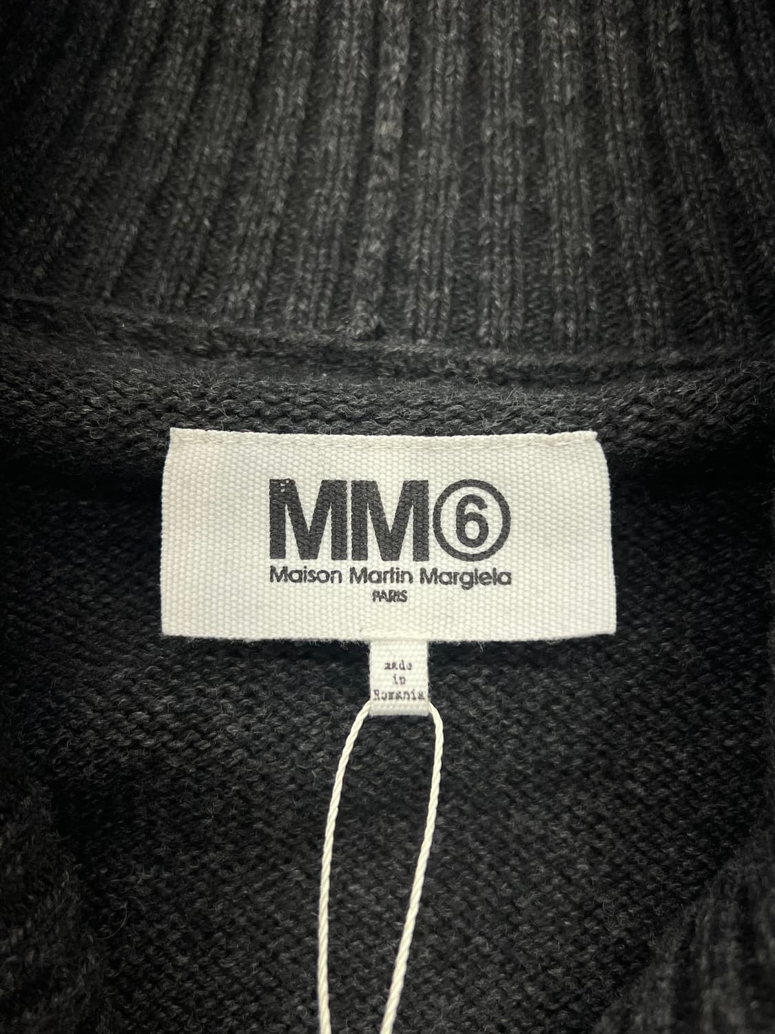 MM6 다크 그레이 울 숄 가디건 상품이미지7