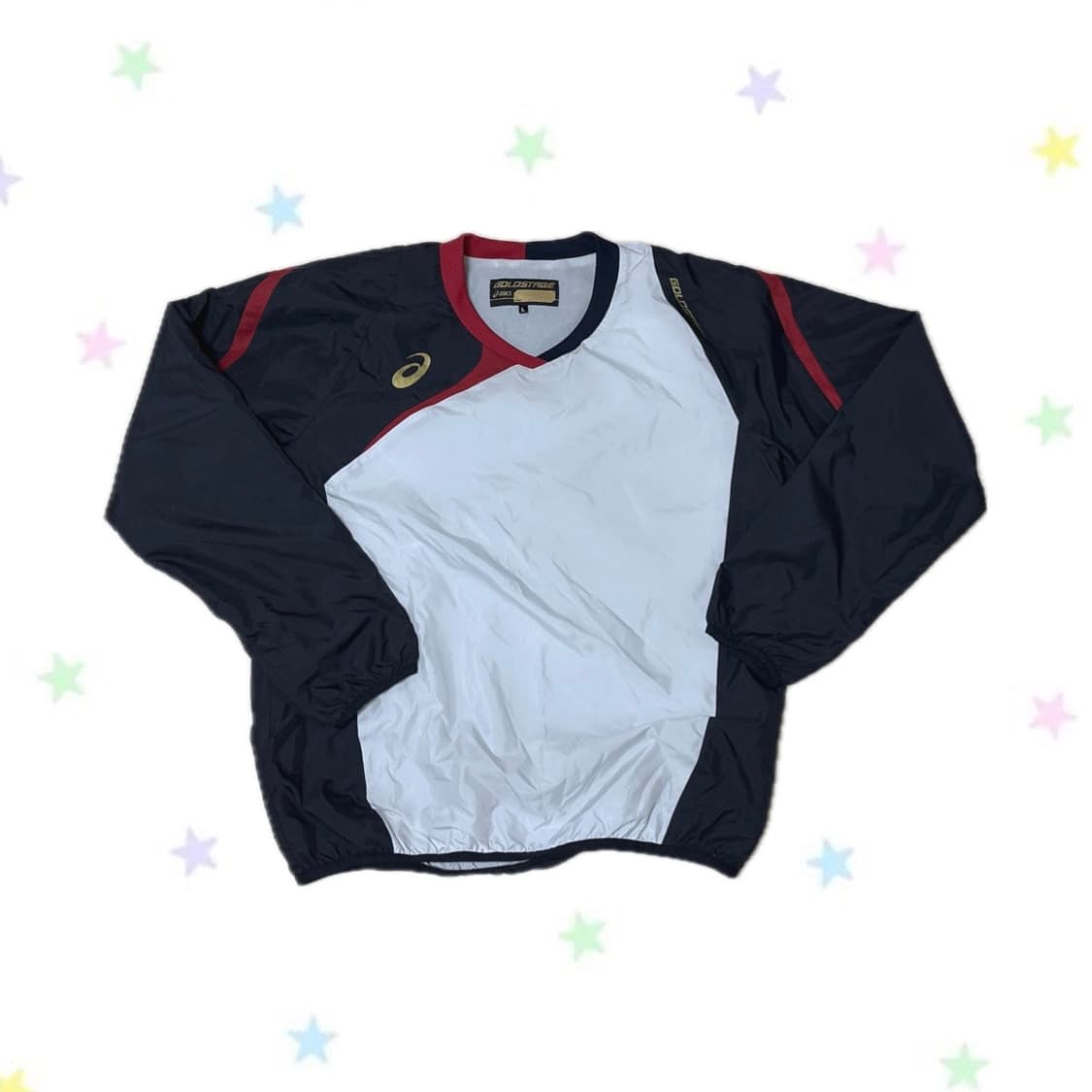 아식스 바스락 기모 브이넥 롱 슬리브 L 상품이미지1