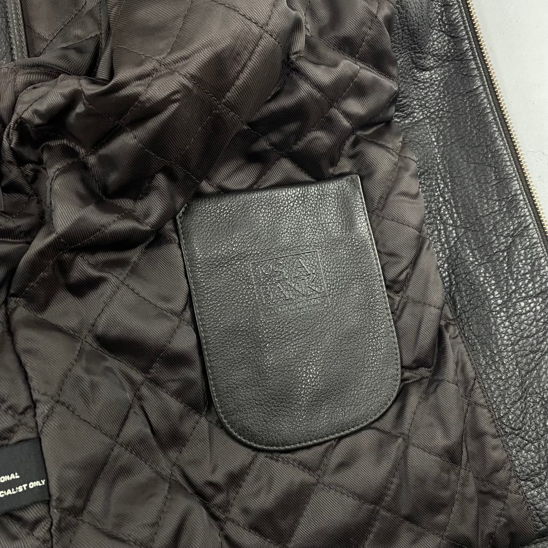 조스에이뱅크 소가죽 레더 자켓 (100) 상품이미지6