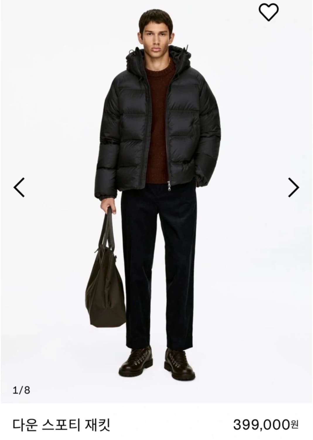 (정가 40만) 아르켓 ARKET 스포티다운자켓 상품이미지1