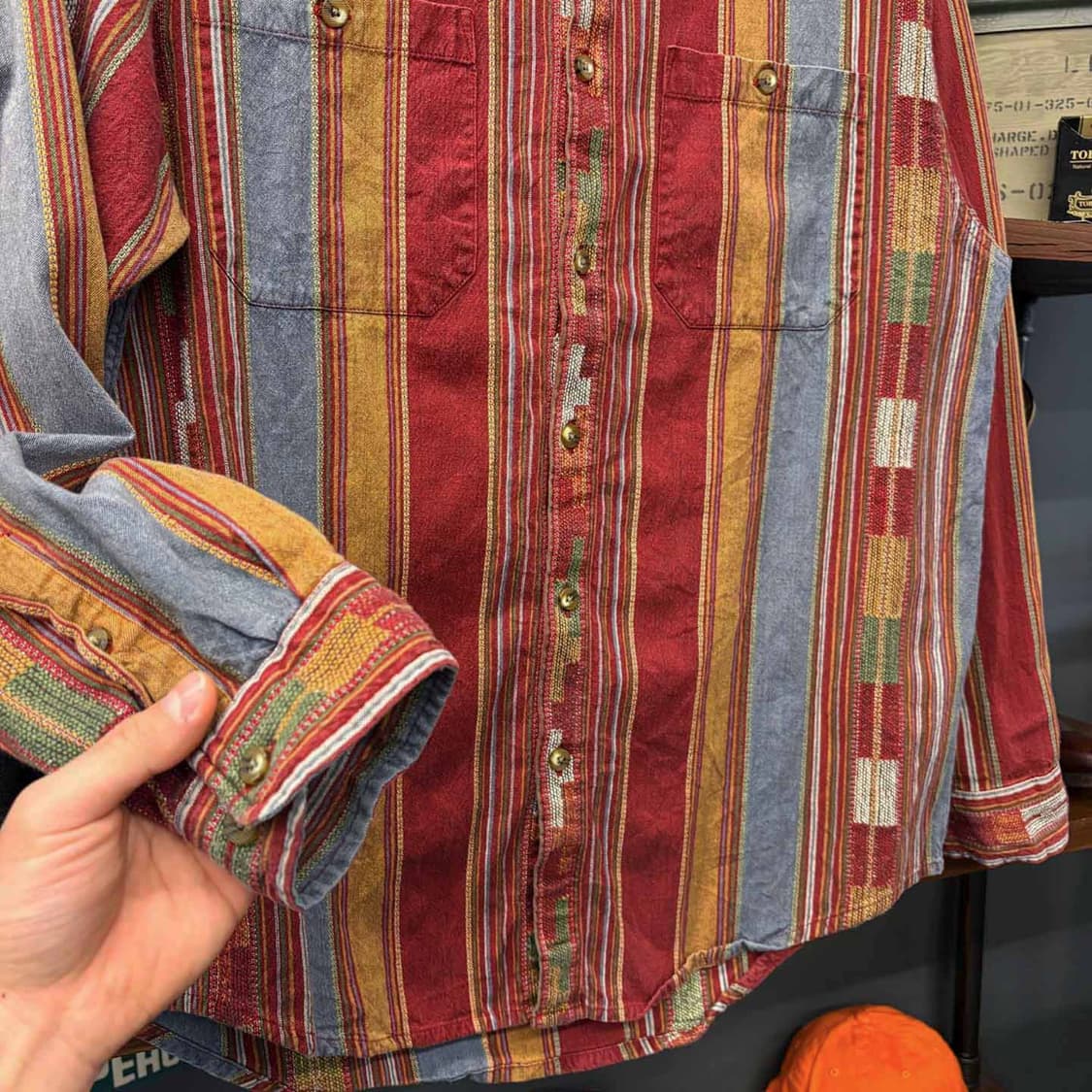 Territory A head 네이티브 패턴 포켓 웨스턴 셔츠 N498 상품이미지4