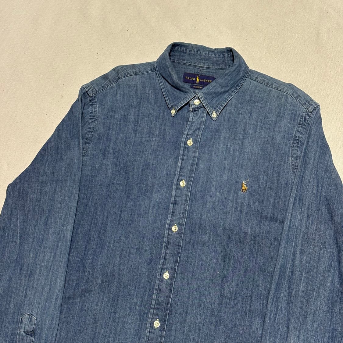 L 폴로랄프로렌 클래식 핏 데님 셔츠 상품이미지1