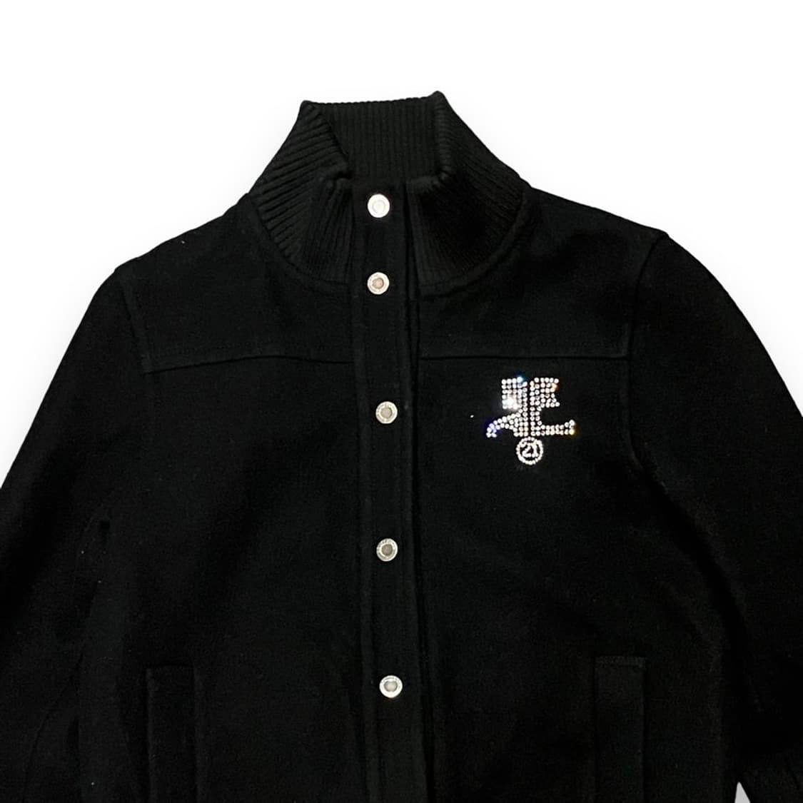 꾸레쥬 큐빅 바시티 자켓 상품이미지3