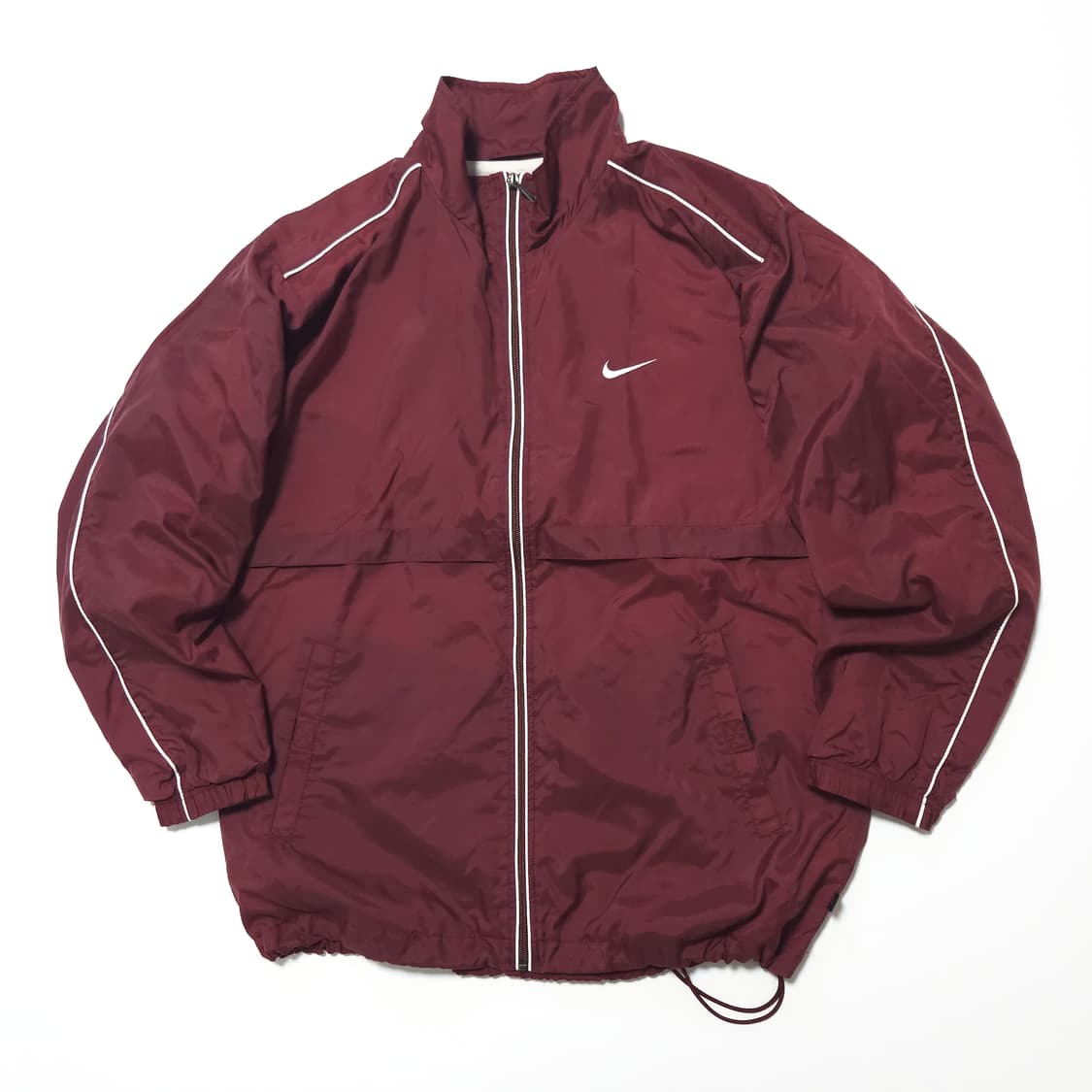 나이키 00s 스우시 트랙탑 바람막이 자켓 마룬 버건디 상품이미지1