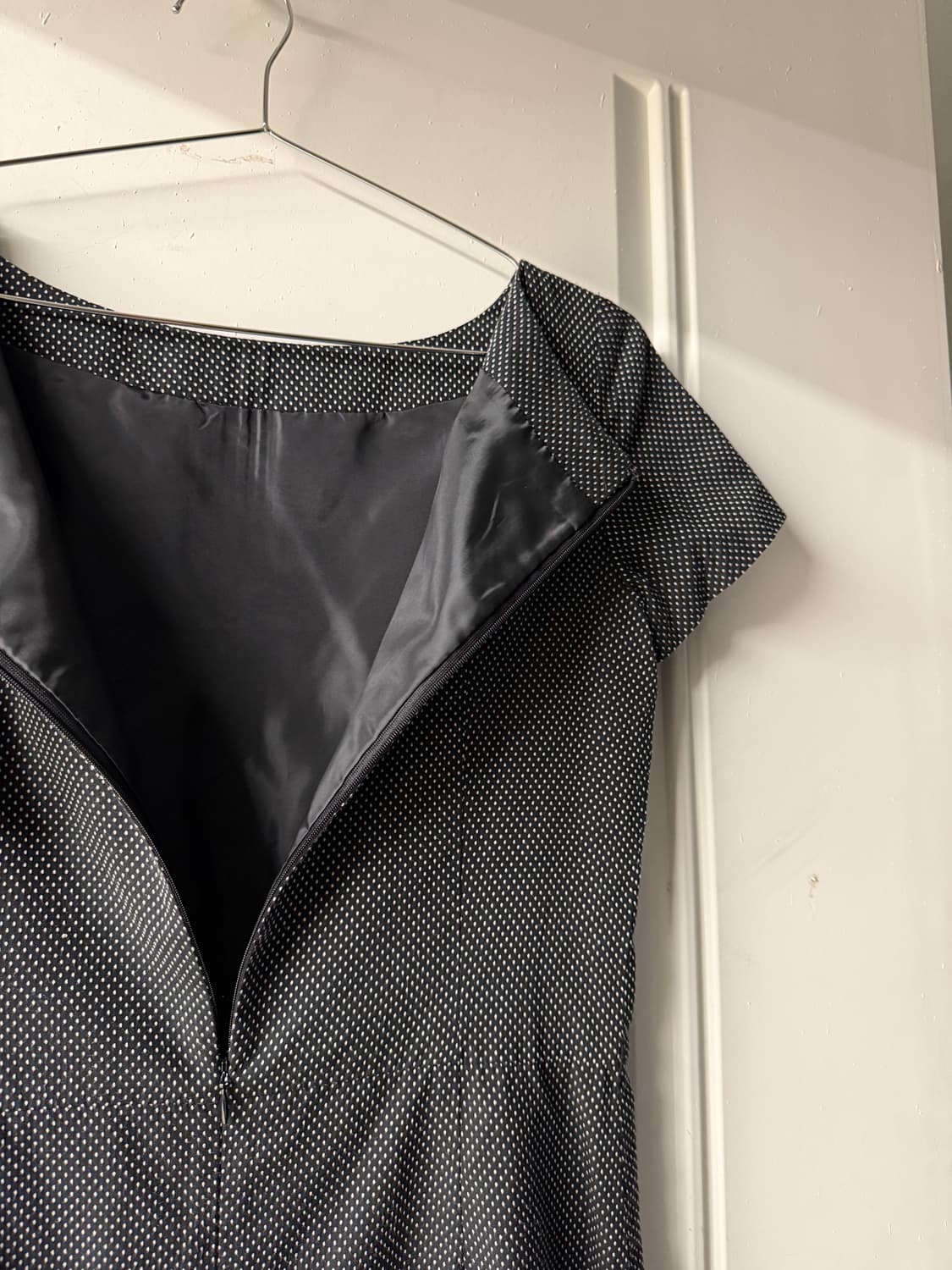 일본빈티지 보트넥 잔도트 반팔 원피스 상품이미지10