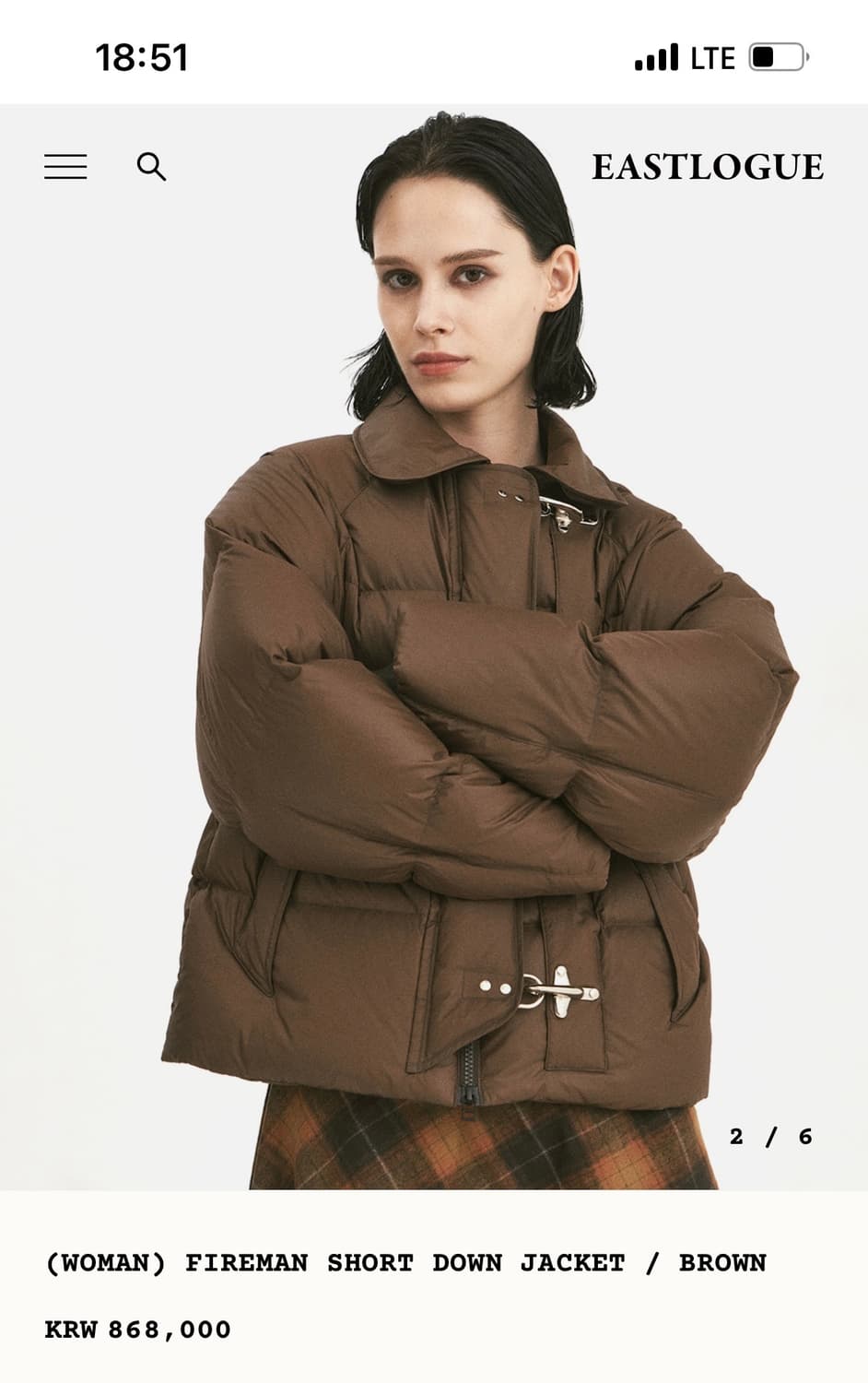 이스트로그 우먼 파이어맨패딩 브라운S 상품이미지4