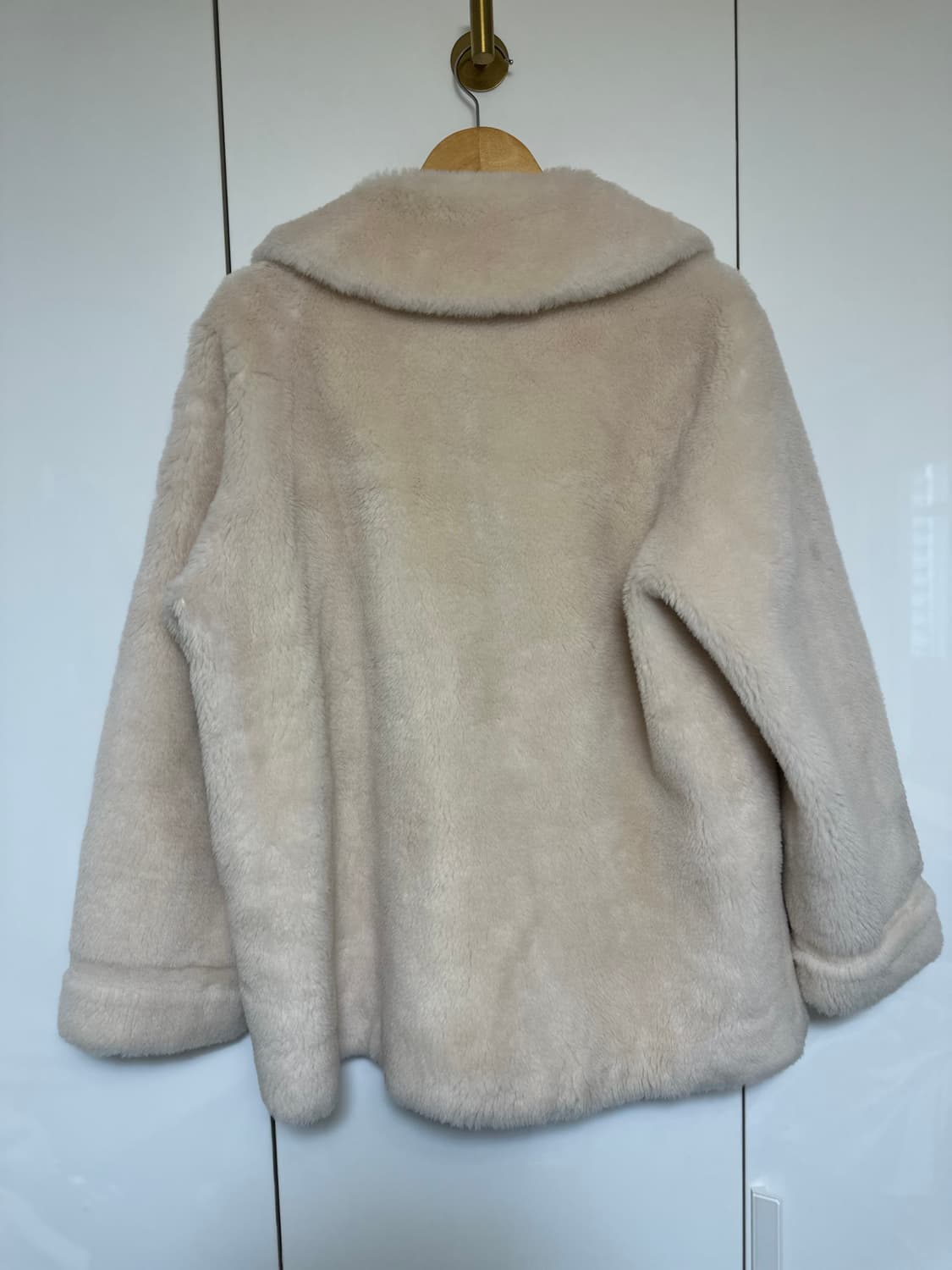 아이보리 리얼양모 자켓코트 상품이미지7