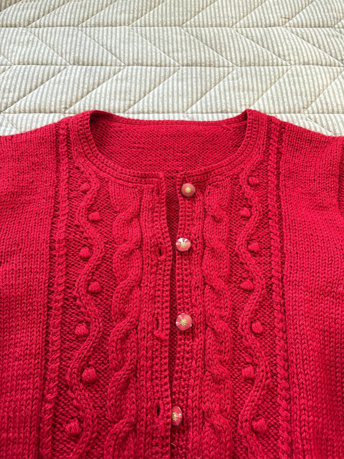 빨강 니트가디건 상품이미지9