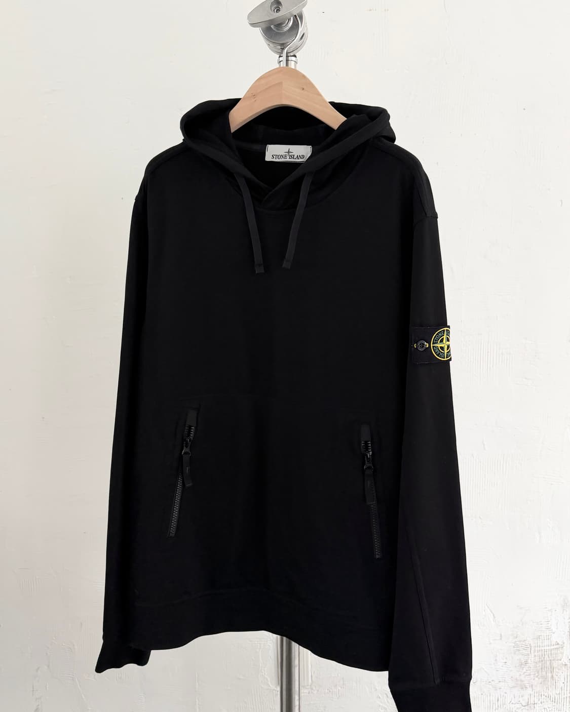 Stone-Island 스톤 아일랜드 가먼트 다이드 와펜 후드티 상품이미지4