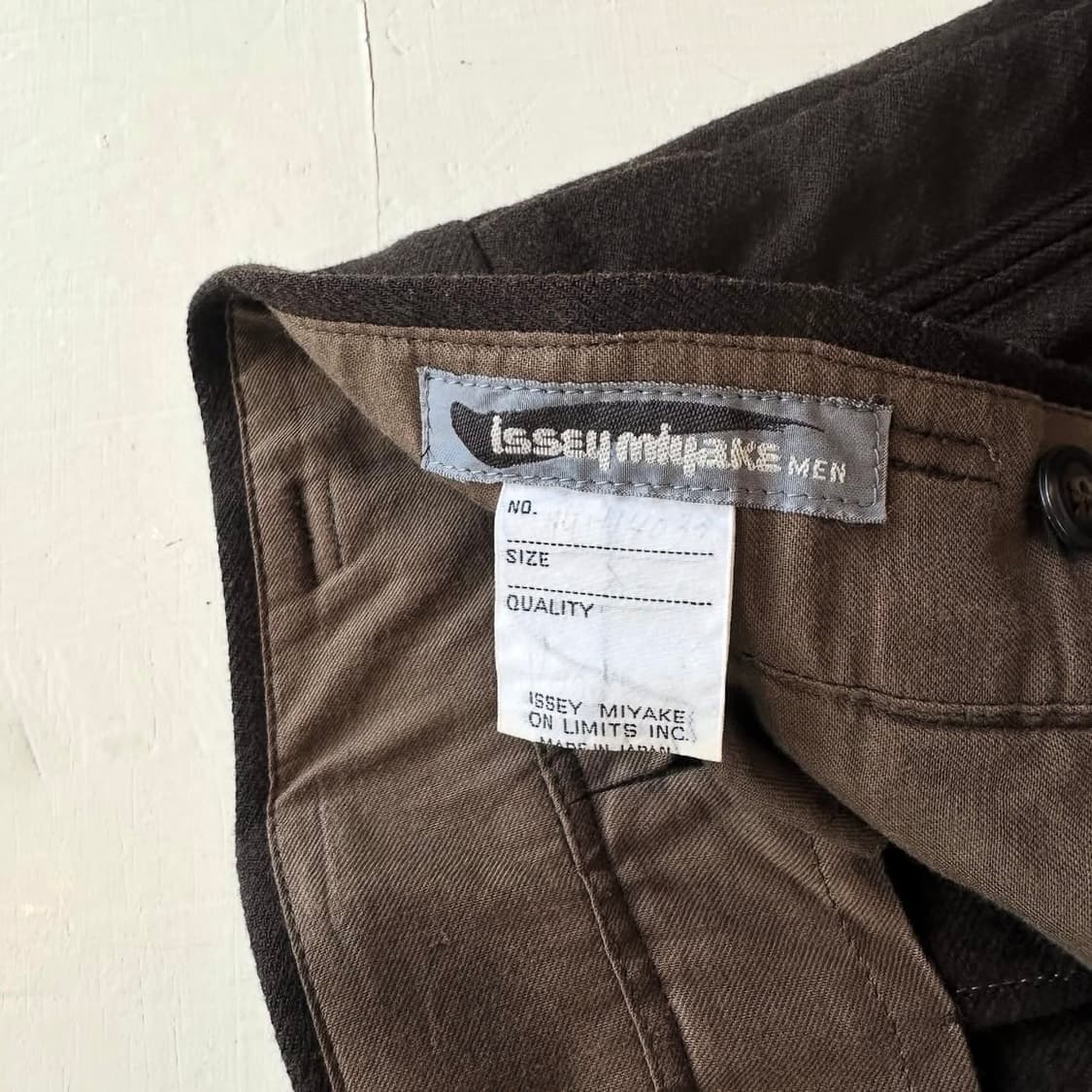 70's Issey Miyake brown wool pants 상품이미지7