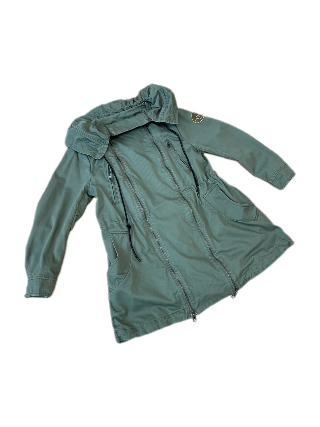 비비안 웨스트우드 카키 더블 집업 코트 자켓 상품이미지1