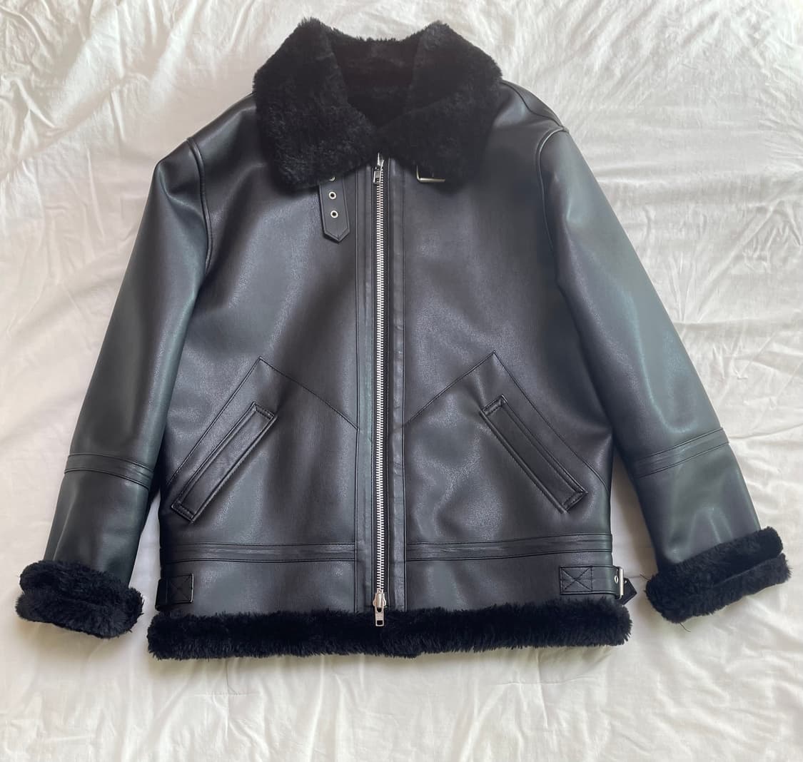 M 도프제이슨 솔리드 무톤 무스탕 자켓 상품이미지1