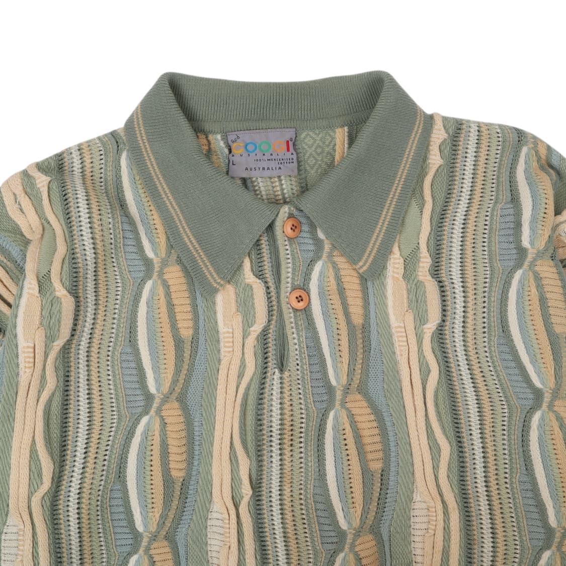 쿠지 카라 케이블 버튼업 니트 스웨터 상품이미지2