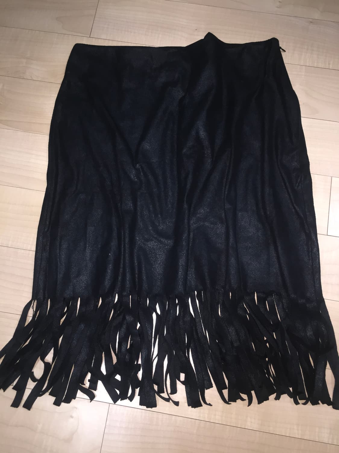프린지 블랙스커트 vintage skirt 상품이미지3