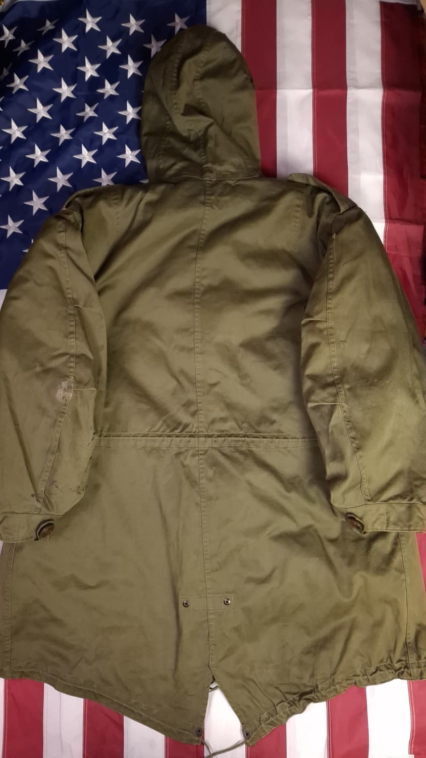 오리지날 미군 M-51 진나단파카 양털 라이너 미듐 셋트 상품이미지8