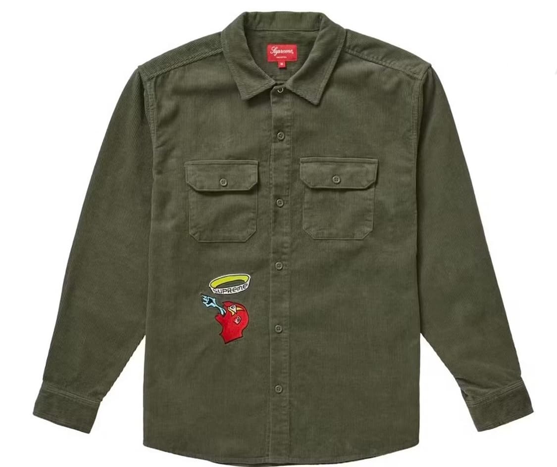 슈프림 곤즈 코듀로이 워크 셔츠 상품이미지1