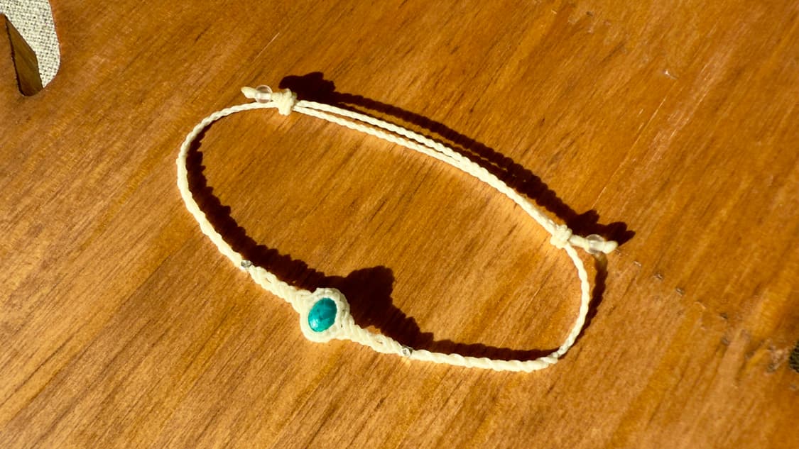 미니 크리소콜라 보헤미안 마크라메 원석 팔찌 상품이미지4