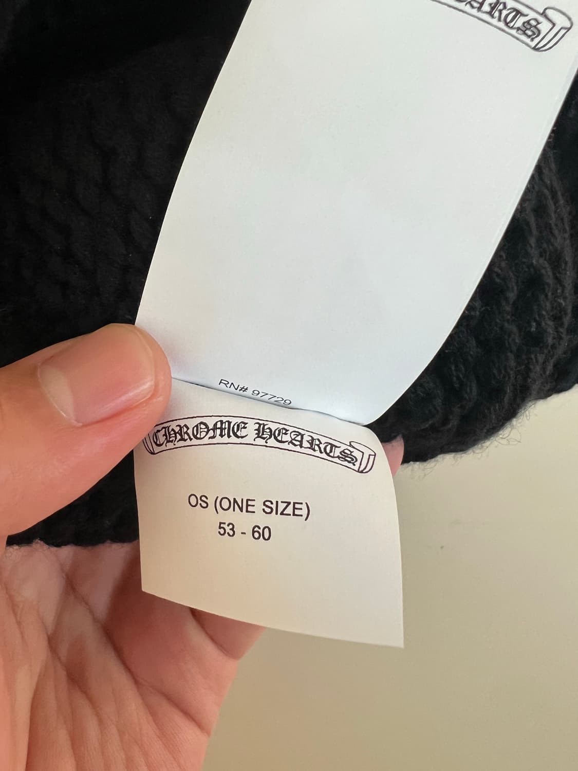 크롬하츠 크로스 레더패치 캐시미어 비니 상품이미지7